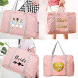 Bride Pattern Travel Bag Nylon Foldable Luggage