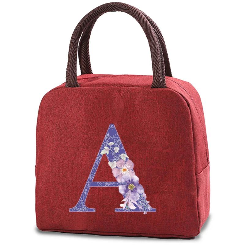 Canvas Insulated Lunch Bag Box Handbag for Kids School Picnic Camping Travel