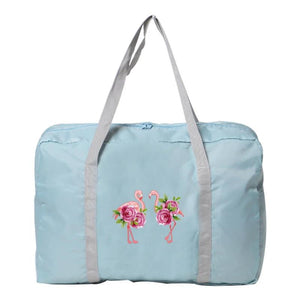 Flamingo Print Foldable Tote Bag Organizer