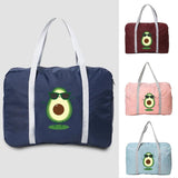 Avocado Print Travel Organizer Bag Large Capacity