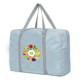 Food Pattern Storage Bag Travel Organizer Large Capacity Weekend Handbag