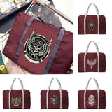 Skull Print Folding Travel Bag Lightweight Fabric Tote