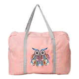 Water Proof Shoulder Travel Bag Feather Print Handbag Luggage Pack