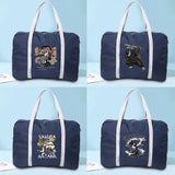 Foldable Travel Bags Large Capacity Duffle Bag with Samurai Print