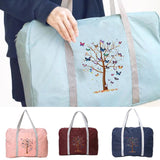 Butterfly Print Zipper Handbag for Girl Travel Toiletries Accessories Bags