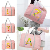 Water Proof Luggage Travel Bag Fruit Series Print Shoulder Pack Nylon Handbag