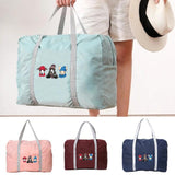 Foldable Travel Bags Women Fitness Yoga Luggage Tote Bag Pattern Nylon