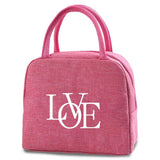 Canvas Lunch Bag Women Insulated Thermal Organizer Waterproof Cooler Tote