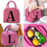 Women Thermal Lunch Bag Portable Cooler Handbag Organizer Insulated Canvas