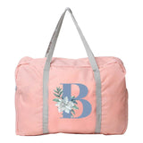 Letter Series Travel Bags Unisex Nylon Foldable Large Capacity Luggage Pack