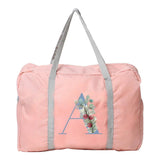 Letter Series Travel Bags Unisex Nylon Foldable Large Capacity Luggage Pack