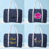 Nylon Foldable Travel Bags Duffle Bag - Bride Printing Women Hand