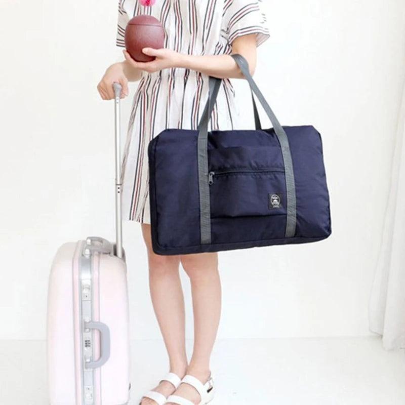 Large Capacity Women Travel Bag Nylon Waterproof Luggage Handbag