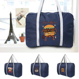 Large Capacity Duffle Bag Monster Print Travel Tote Bag