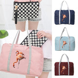 Women's Flamingo Print Travel Bag Handbag Fitness Yoga Luggage Organizer