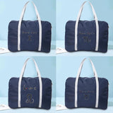 Large Capacity Duffle Bag Foldable Constellation Print Women Handbags Men Travel