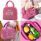 Canvas Insulated Lunch Bag Cooler Handbag with Zipper, Waterproof Picnic Packet