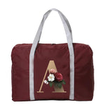 Large Capacity Folding Unisex Travel Bags Letter Print Luggage Tote Handbag