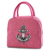 Skull Print Insulated Lunch Bag for Kids and Women
