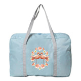 Flamingo Print Foldable Storage Handbag Women Camping Travel Bag