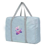 Foldable Travel Bags Portable Clothing Organizer Women Handbags Three Butterflie