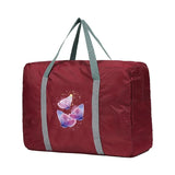 Foldable Travel Bags Portable Clothing Organizer Women Handbags Three Butterflie