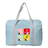 Foldable Travel Bag Ladies Large Capacity Pattern Luggage Bag Waterproof
