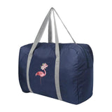 Large Capacity Flamingo Printed Duffle Bag Unisex Storage Bags