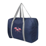 Large Capacity Flamingo Printed Duffle Bag Unisex Storage Bags