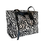 Lightweight Sturdy Tote Bag Zip Closure Women Shoulder Bag