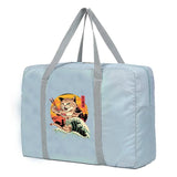 Japan Cat Pattern Duffle Bag Large Capacity Unisex