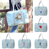 Feather Printed Travel Bag Organizer Large Capacity Carry-On Duffle Luggage