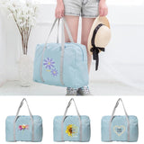 Daisy Printed Travel Bag Large Organizer Camping Duffle Storage Handbags