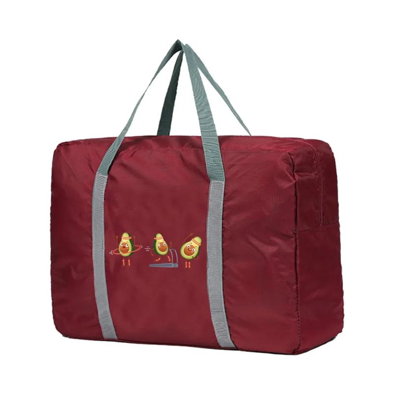 Large Capacity Travel Bag Men Women Avocado Print Storage Handbag
