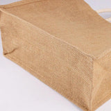 Jute Burlap Tote Large Reusable Grocery Bags with Handles for Women Shopping