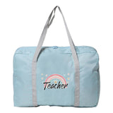 Teacher Travel Bag Nylon Foldable Luggage Waterproof Accessories