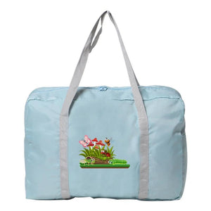 Mushroom Folding Travel Bag Large Capacity Hand Luggage Tote for Lady