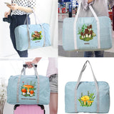 Mushroom Folding Travel Bag Large Capacity Hand Luggage Tote for Lady