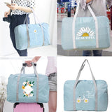 Large Capacity Daisy Travel Bag Luggage Tote for Lady Men Organizer Clothes