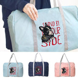 Unisex Dog Series Foldable Travel Storage Pouch Handbag