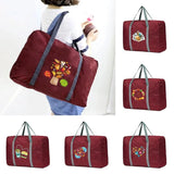 Nylon Travel Bags Large Capacity Luggage Handbags Men Women Food Series