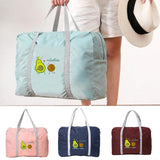 Avocado Print Travel Organizer Bag Waterproof Handbag Outdoor Zipper Accessory
