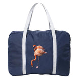Foldable Duffle Bag Flamingo Print Large Capacity Travel Bag