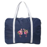 Foldable Duffle Bag Flamingo Print Large Capacity Travel Bag