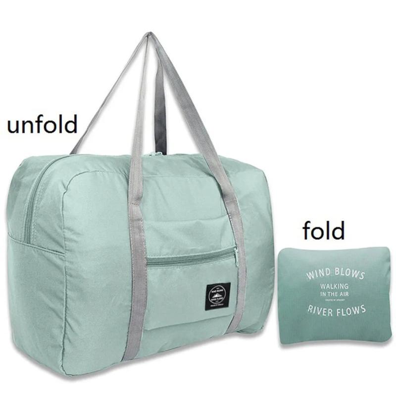 Nylon Foldable Travel Bag Unisex Large Capacity Luggage Tote Bag