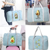 Avocado Travel Bag Nylon Foldable Waterproof Organizer Clothes Storage