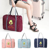 Men's Foldable Waterproof Travel Bag Large Capacity Tote Zipper Fishing Bag