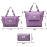 Waterproof Sports Fitness Bag Adjustable Gym Yoga Bag Big Travel Duffle Handbag