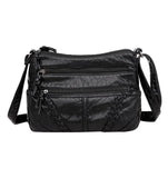 Women's Soft Leather Shoulder Bag Casual Crossbody Travel Tote Handbag
