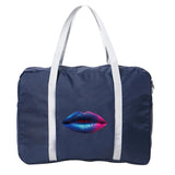 Unisex Travel Accessories Bag Foldable Duffle Mouth Print Handbag